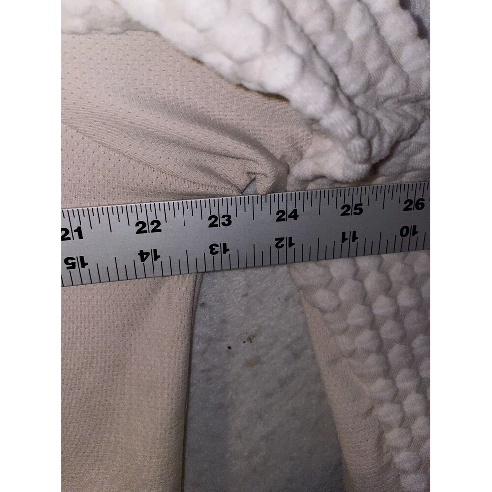 Women's NIKE Pro Hyperwarm running pullover long sleeve top XXL beige cream - Picture 5 of 7